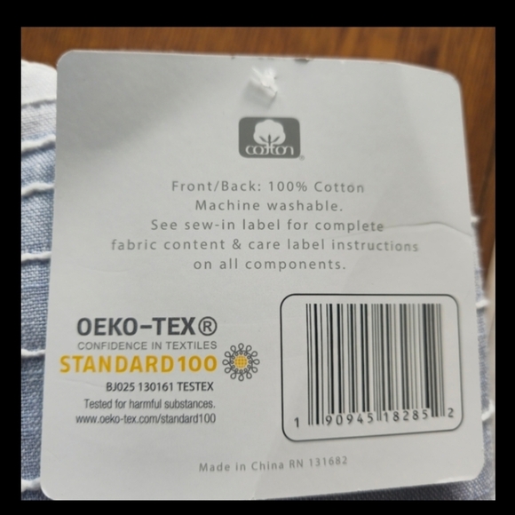 Sand Stripes Blue King Size Duvet Set- Levtex Home - Picture 6 of 8